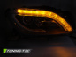 Preview: LED Tagfahrlicht Design Scheinwerfer für Mercedes Benz ML W166 11-15 schwarz